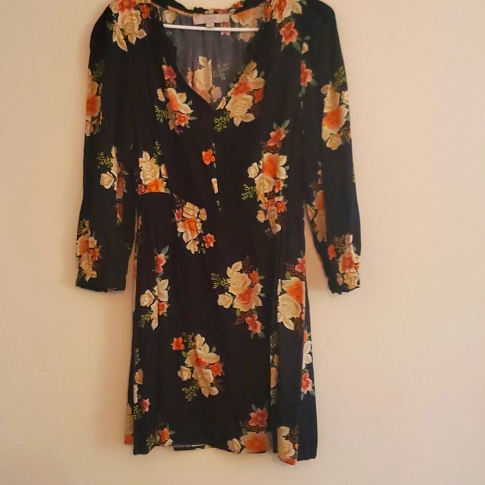 Loft Floral Dress Med